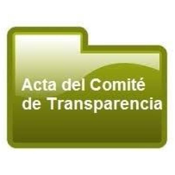 Fraccion XI - Actas y Resoluciones del Comite de Transparencia